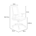 Ergonomische bureaustoel design rood ademende netstof Blow R Catalogus