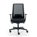 Ergonomische bureaustoel design rood ademende netstof Blow R Korting