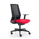 Ergonomische bureaustoel design rood ademende netstof Blow R Aanbod