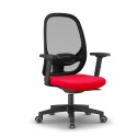 Ergonomische rode bureaustoel ademende mesh smartworking Easy R Aanbod