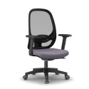 Ergonomische bureaustoel voor thuiswerken grijs met ademende netbespanning Easy G Aanbod