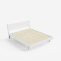 Modern design tweepersoonsbed 160x190 cm met lattenbodem en kussens Rust Model