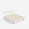 Modern design tweepersoonsbed 160x190 cm met lattenbodem en kussens Rust Model