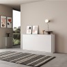 Horizontaal inklapbaar wit eenpersoonsbed 85x185cm lattenbodem Kando BF Kortingen