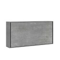Grijs eenpersoons opklapbed 85x185 cm horizontaal lattenbodem Kando CM Korting