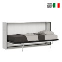Horizontaal opklapbaar eenpersoonsbed met matras 85x185cm Kando MBF Verkoop