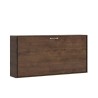 Horizontaal opklapbed met matras 85x185cm walnoothout Kando MNC Korting