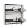 Horizontaal uitklapbaar stapelbed wit 85x185cm Kando 2BF Aanbod