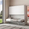 Horizontaal uitklapbaar stapelbed wit 85x185cm Kando 2BF Afmetingen