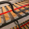 Horizontaal uitklapbaar stapelbed wit 85x185cm Kando 2BF Voorraad