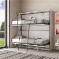 Horizontaal uitklapbaar stapelbed wit 85x185cm Kando 2BF Aanbieding
