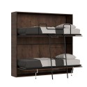 Horizontaal opklapbed stapelbed 85x185cm walnoothout Kando 2NC Aanbod