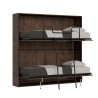 Horizontaal opklapbed stapelbed 85x185cm walnoothout Kando 2NC Aanbod