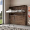 Horizontaal opklapbed stapelbed 85x185cm walnoothout Kando 2NC Karakteristieken