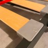 Horizontaal opklapbed stapelbed 85x185cm walnoothout Kando 2NC Keuze
