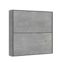 Inklapbaar stapelbed met matras 85x185cm grijs Kando 2MCM Korting