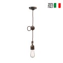 Hanglamp van ijzer en keramiek industrieel ontwerp Vintage SO Prijs