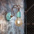 Industriële wandlamp van ijzer en keramiek Vintage AP3 Aanbieding