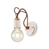 Industriële wandlamp van ijzer en keramiek Vintage AP3 