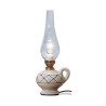 Klassieke vintage design tafel lamp Pompei TA van glas en keramiek. Aanbod