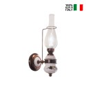 Klassieke wandlamp met glas en keramiek Pompei AP2 Verkoop