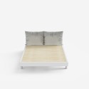Modern design tweepersoonsbed 160x190 cm met lattenbodem en kussens Rust Prijs