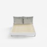 Modern design tweepersoonsbed 160x190 cm met lattenbodem en kussens Rust Prijs