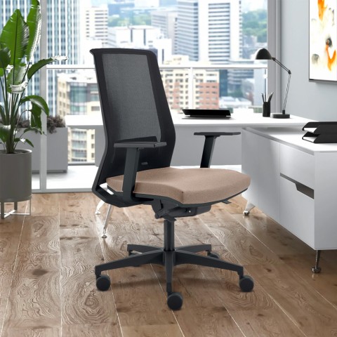 Ergonomische bureaustoel met ademende mesh stof, design fauteuil Blow T Aanbieding