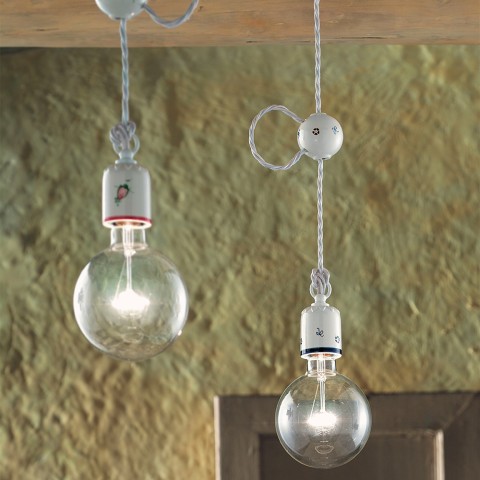 Minimalistisch design hanglamp van handbeschilderd keramiek Monopoli SO Aanbieding