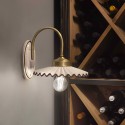 Klassiek ontworpen keramische wandlamp handbeschilderd L’Aquila AP1 Aanbieding