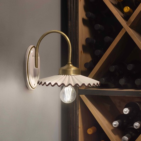 L'Aquila AP1 handgeschilderde klassieke keramische design wandlamp Aanbieding