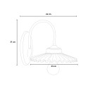 Klassiek ontworpen keramische wandlamp handbeschilderd L’Aquila AP1 Kortingen