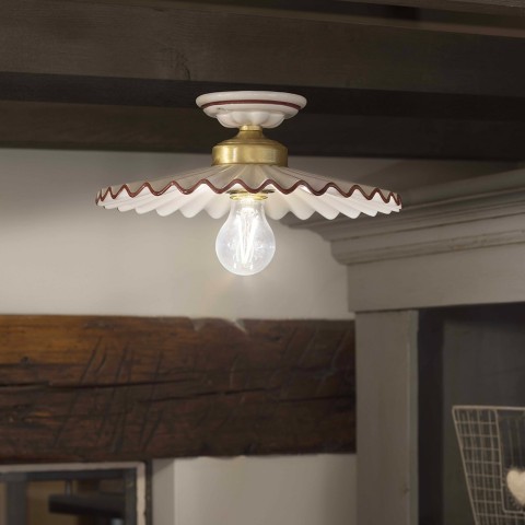 Keramische plafondlamp klassiek design L’Aquila PL-M Aanbieding