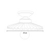 Keramische plafondlamp klassiek design L’Aquila PL-M Kortingen