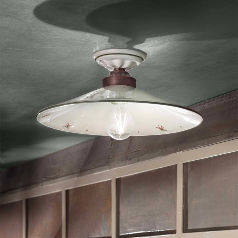 Klassieke vintage plafondlamp in keramiek, Asti PL Aanbieding