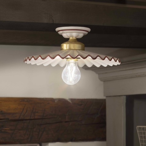 Klassieke plafondlamp in keramiek L’Aquila PL-B Aanbieding