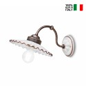 Klassiek design wandlamp keramiek en metaal L’Aquila AP2 Verkoop
