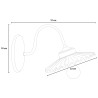 Klassiek design wandlamp keramiek en metaal L’Aquila AP2 Kortingen