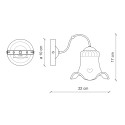 Metalen en keramieken wandlamp klassieke design Chieti AP Kortingen