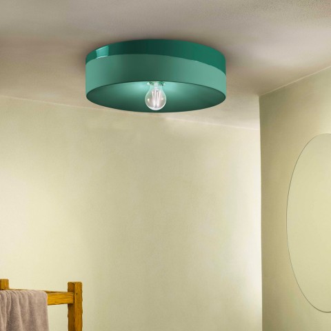 Plafondlamp keramiek retro design handbeschilderd Pi-XL Aanbieding
