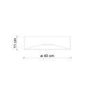 Plafondlamp keramiek retro design handbeschilderd Pi-XL 