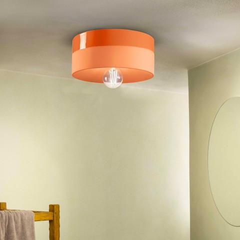 Handbeschilderde keramische art deco plafondlamp Pi-L Aanbieding
