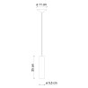 Hanglamp cilinder keramiek vintage art deco design Pi-SO-L 