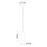 Hanglamp retro vintage design keramiek cilinder Pi-SO-XL 