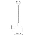Hanglamp keramiek retro minimalistisch design handgeschilderd Caxixi SO 