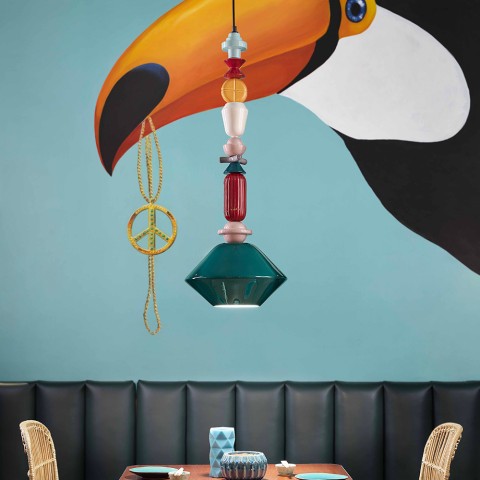 Hanglamp vintage art deco design keramiek Lariat SO-L Aanbieding