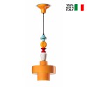 Hanglamp handbeschilderd keramiek retro design Lariat SO-XL Aanbod