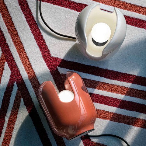 Vintage retro design tafellamp met handbeschilderd keramiek Batucada TA Aanbieding