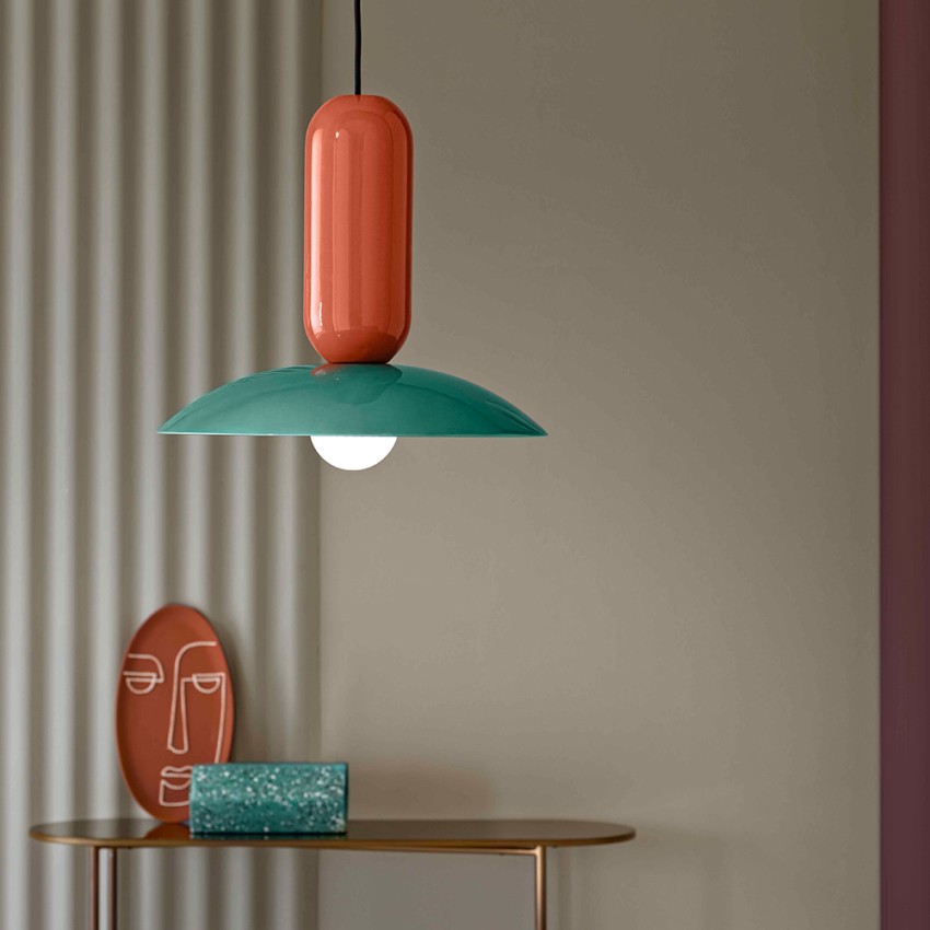 Huiswerk spleet Vuiligheid Pau SO Retro design vintage handgeschilderde keramische hanglamp