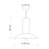 Hanglamp retro vintage design handbeschilderd keramiek Pau SO Karakteristieken